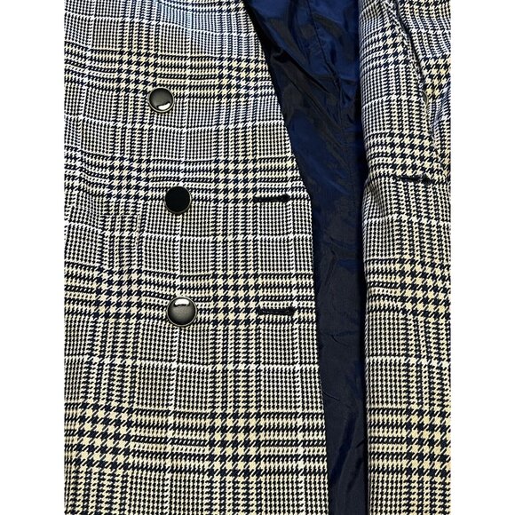 Vintage Stirling Cooper Checkered‎ Blazer Jacket Size 8 Business - Picture 7 of 16